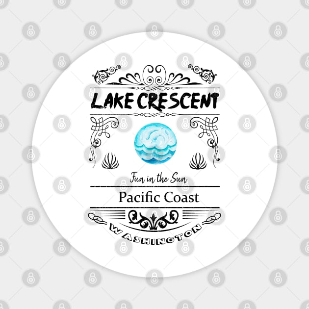 Lake Crescent Washington Magnet by artsytee